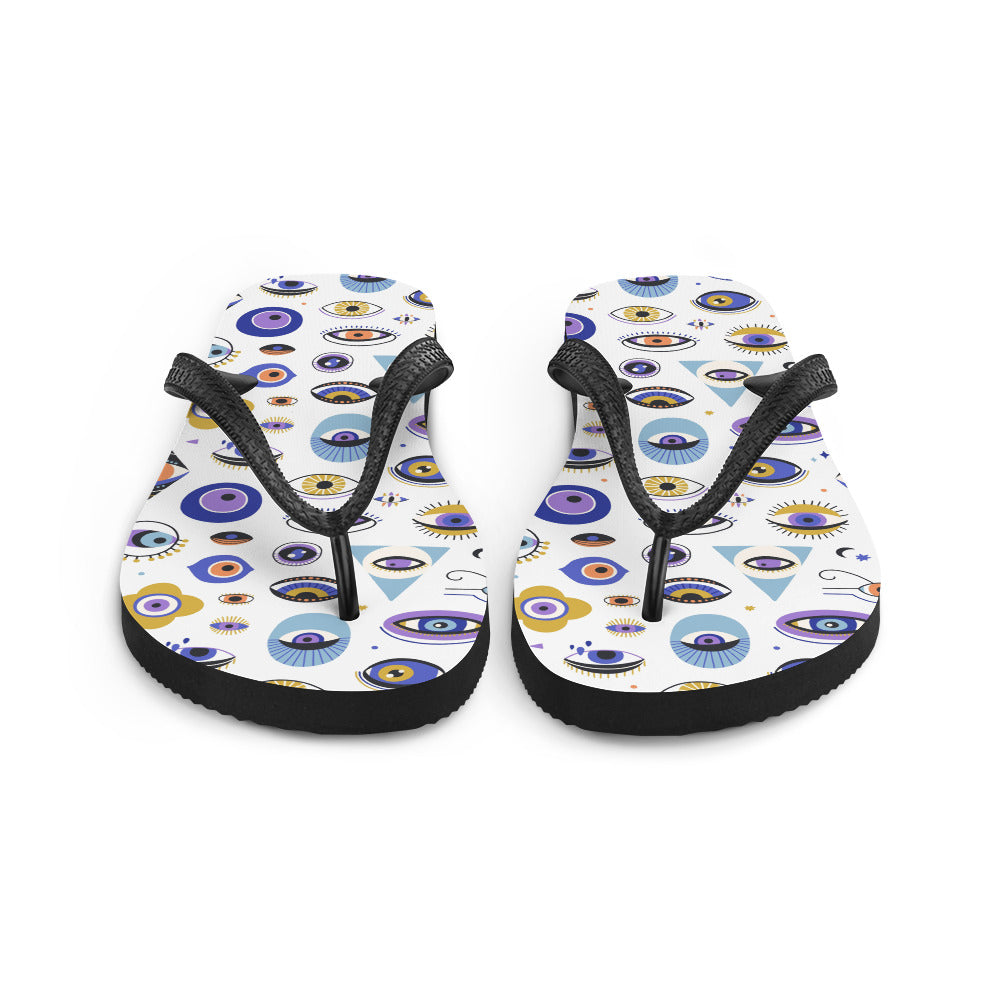 Greek Eyes Flip-Flops