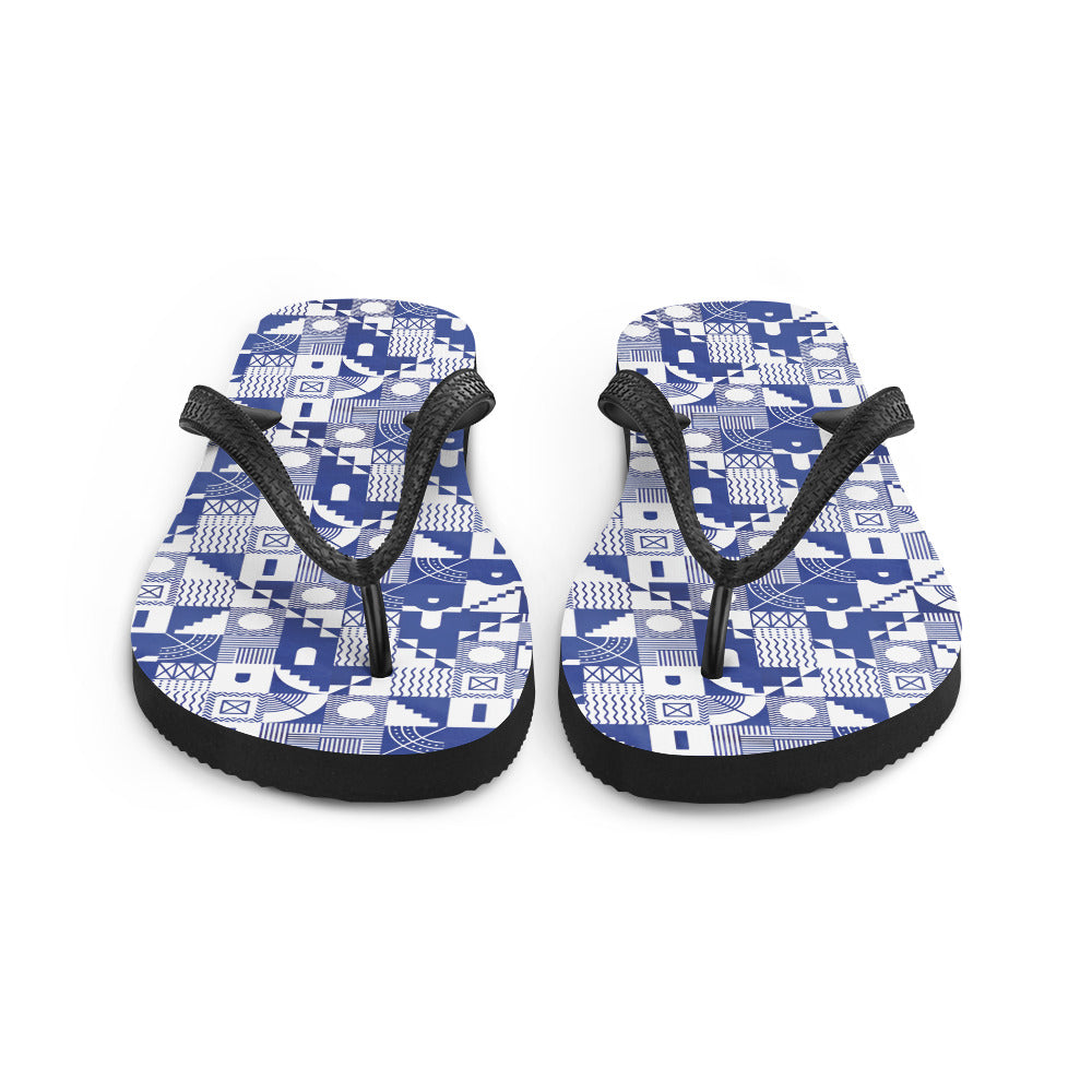 Greek Pattern Flip-Flops