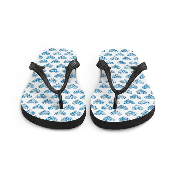 Greek Hearts Flip-Flops