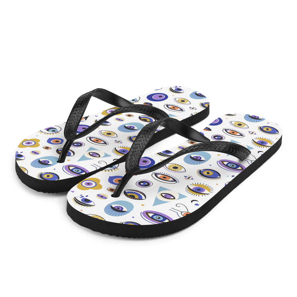 Greek Eyes Flip-Flops