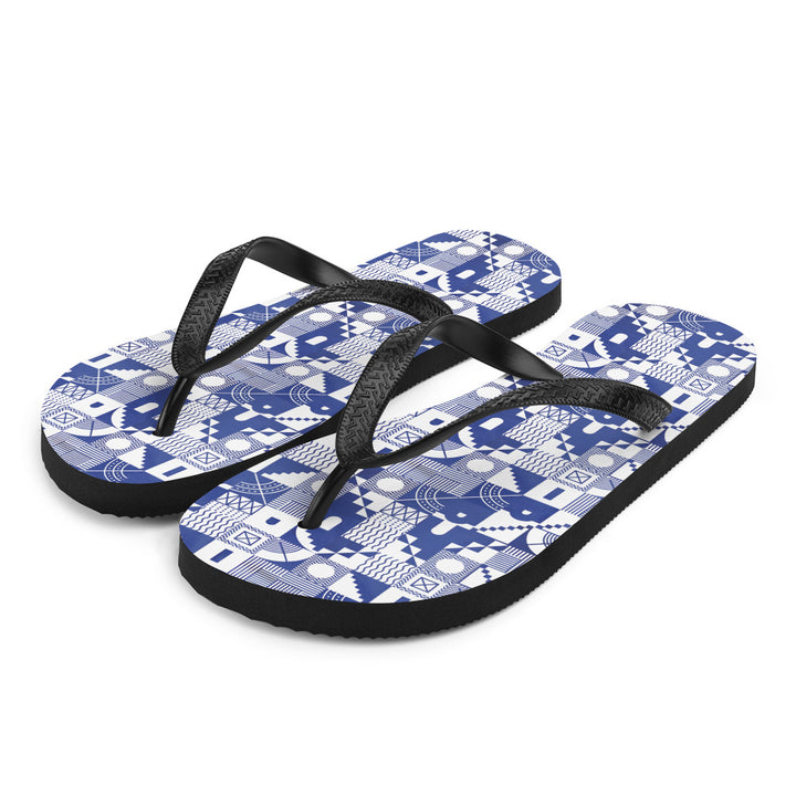 Greek Pattern Flip-Flops