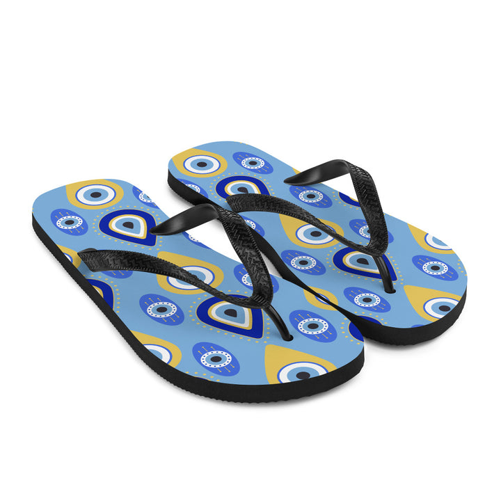 Greek Mati Flip-Flops