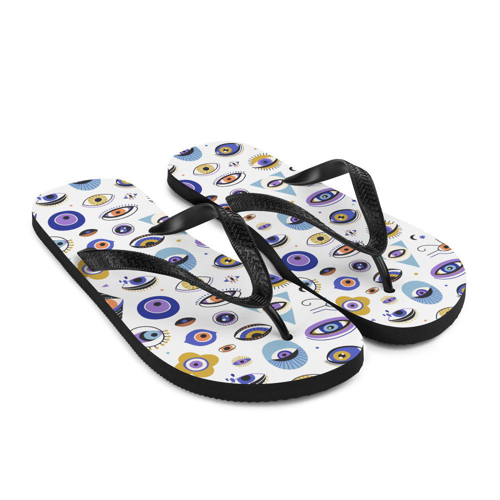 Greek Eyes Flip-Flops