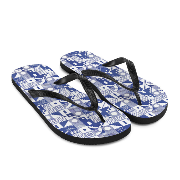 Greek Pattern Flip-Flops