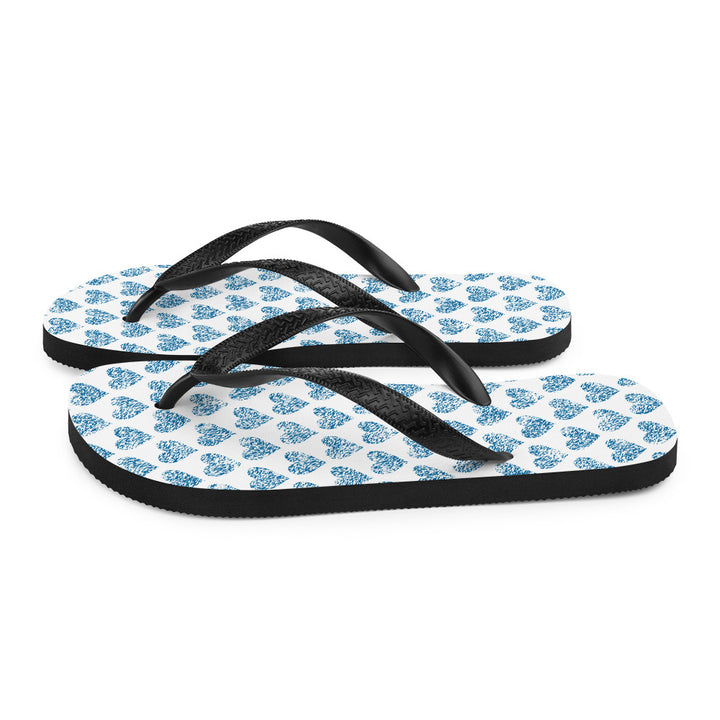 Greek Hearts Flip-Flops