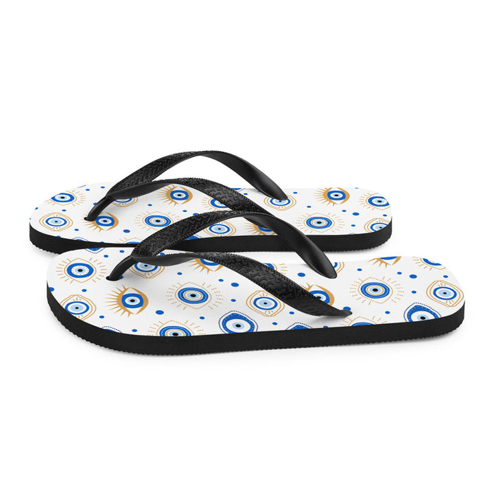 Greek Evil Eyes Flip-Flops