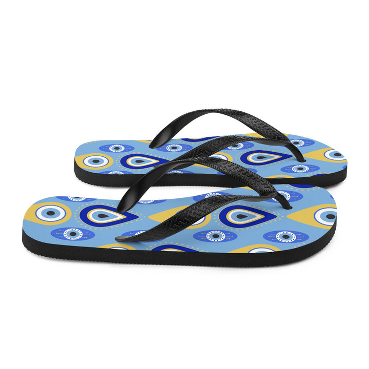 Greek Mati Flip-Flops