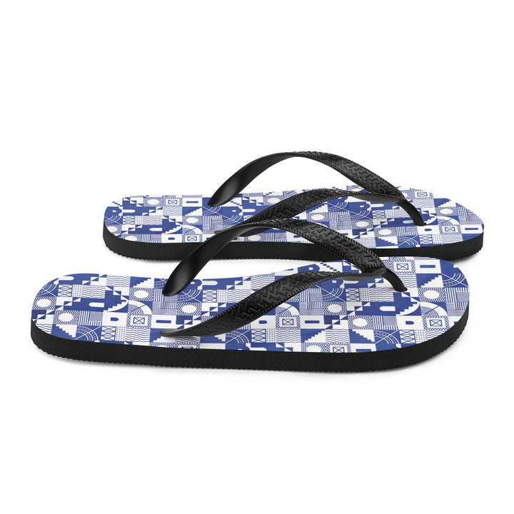 Greek Pattern Flip-Flops