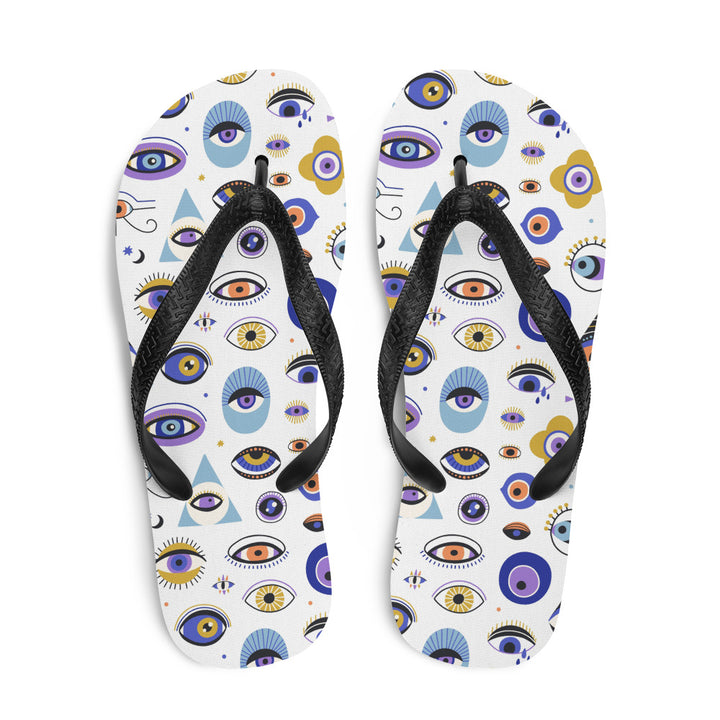 Greek Eyes Flip-Flops