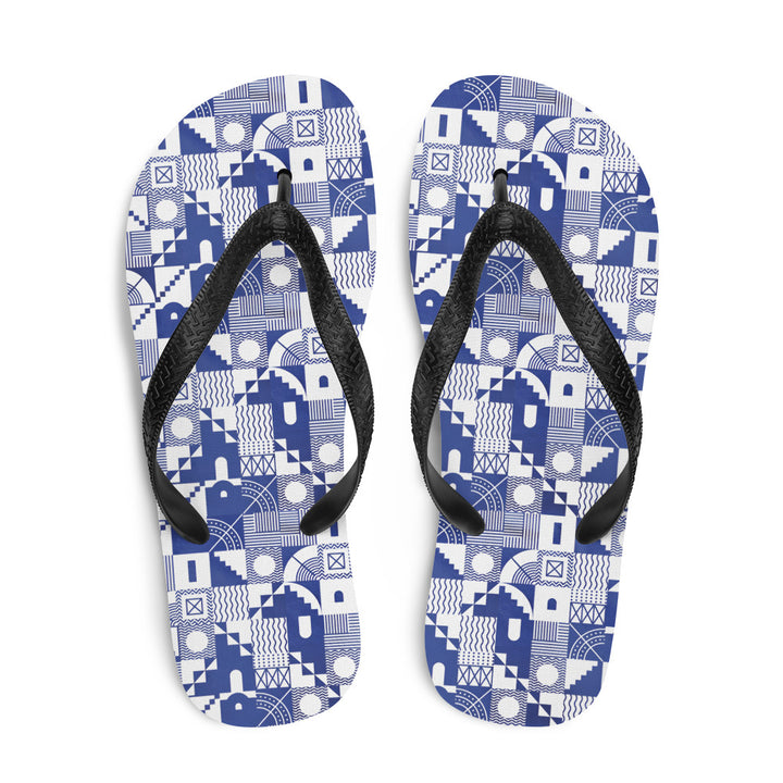 Greek Pattern Flip-Flops