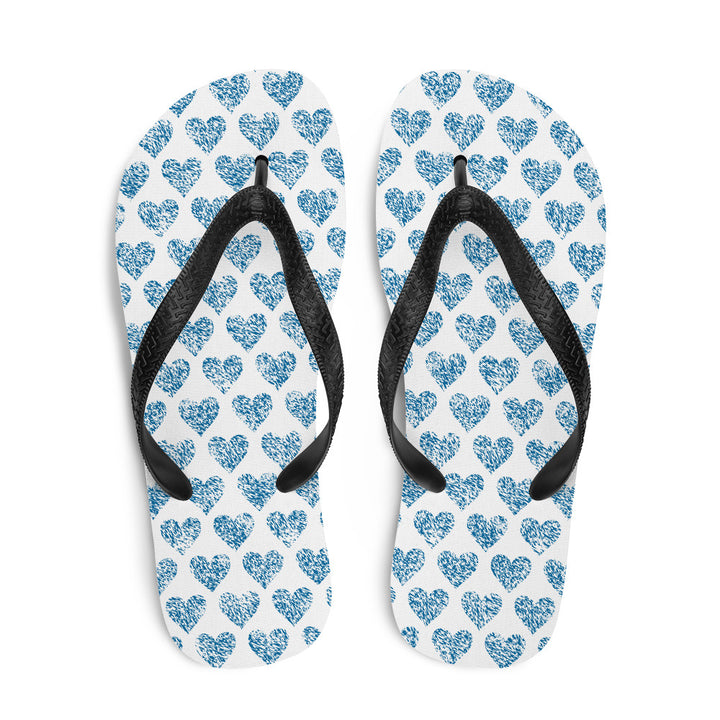 Greek Hearts Flip-Flops