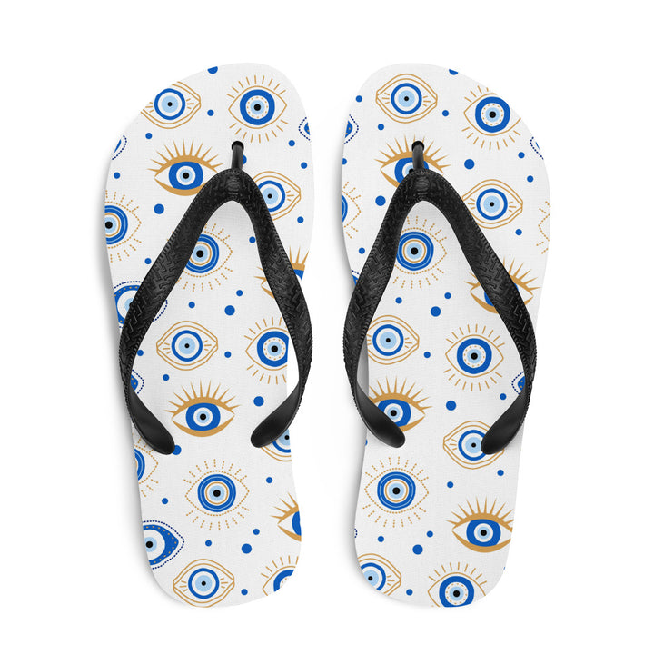 Greek Evil Eyes Flip-Flops