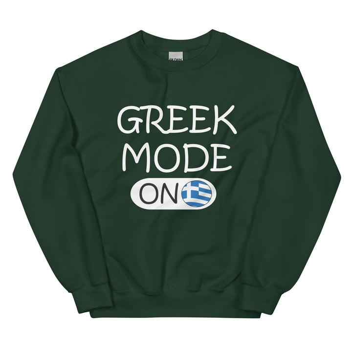 Greek Mode on Unisex Sweatshirt