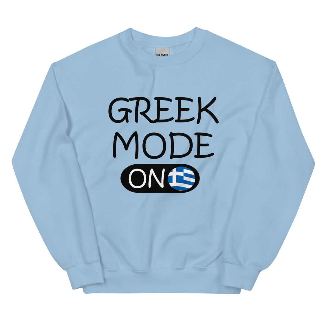 Greek Mode on Unisex Sweatshirt