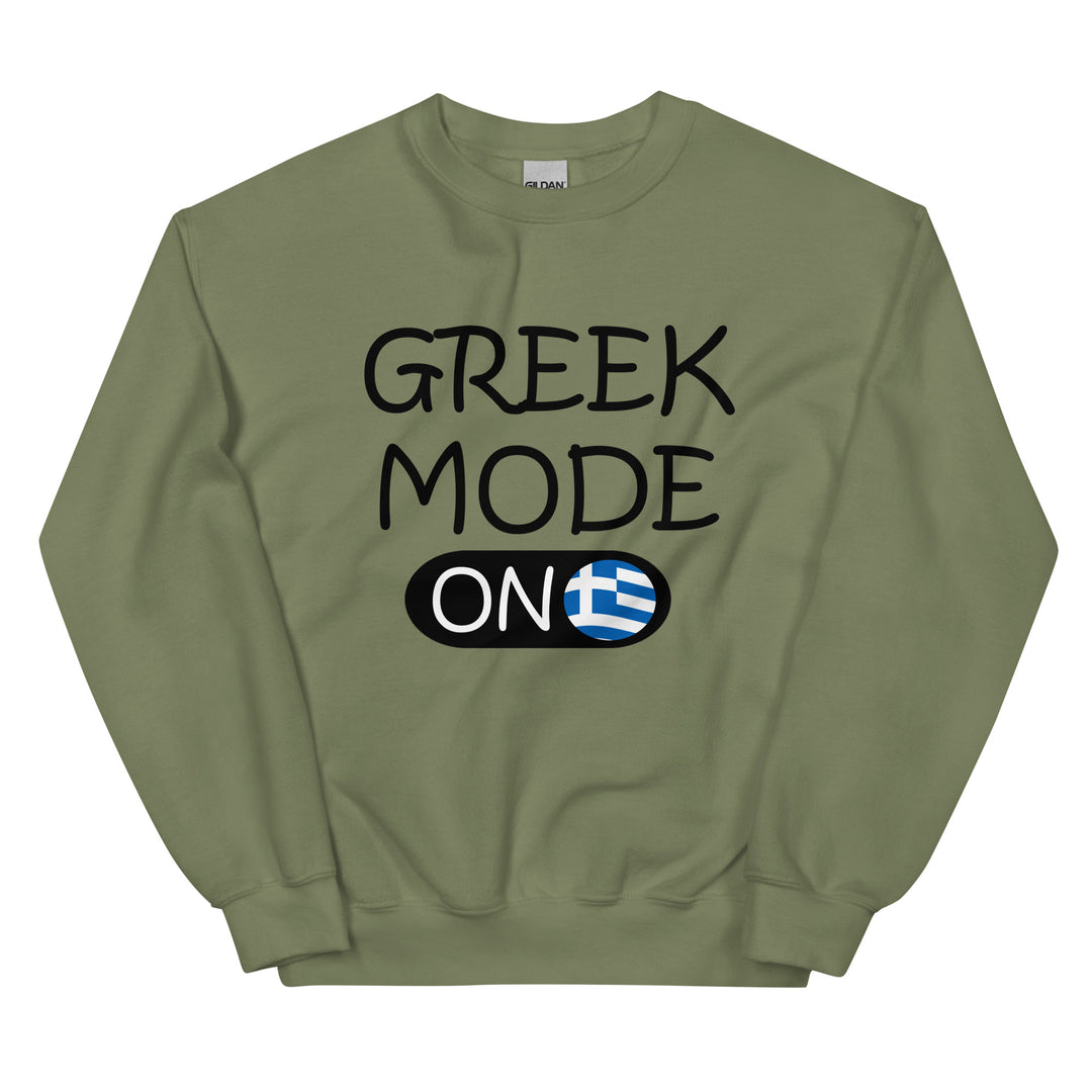 Greek Mode on Unisex Sweatshirt