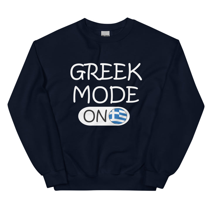 Greek Mode on Unisex Sweatshirt