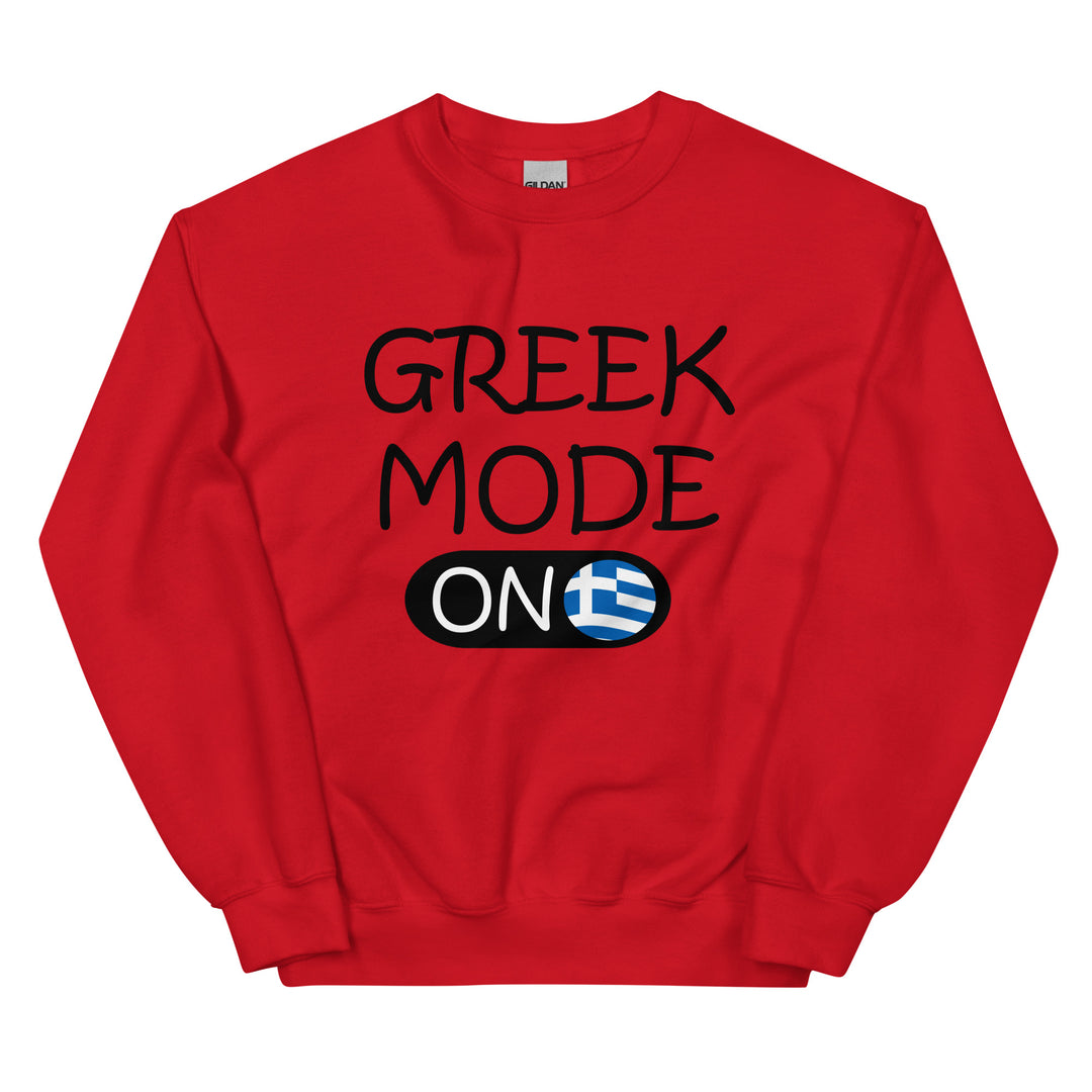 Greek Mode on Unisex Sweatshirt