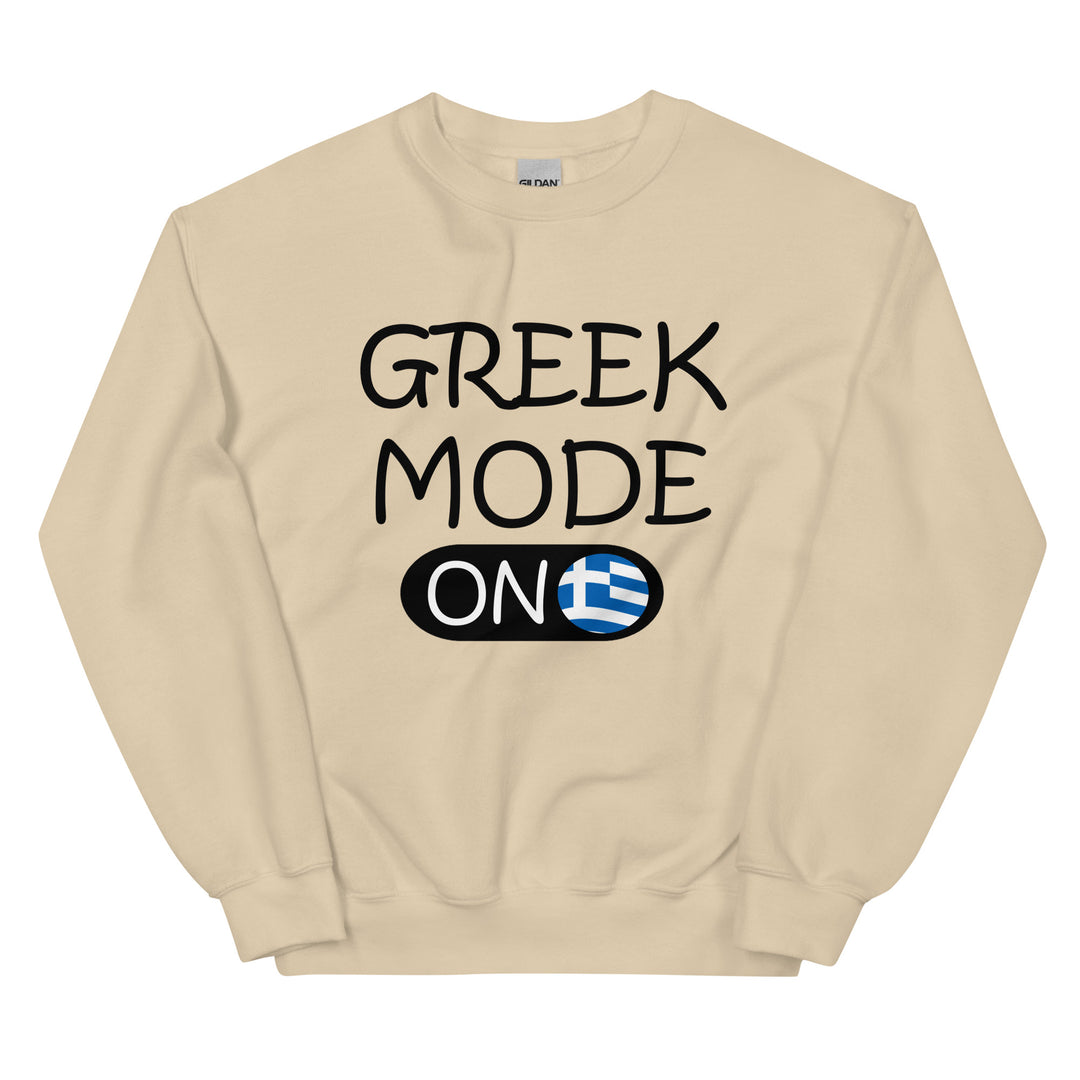 Greek Mode on Unisex Sweatshirt