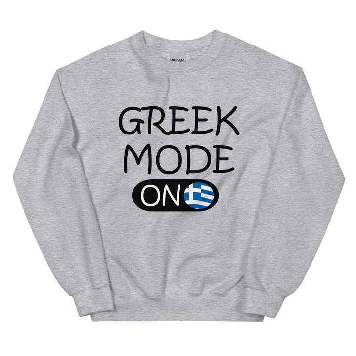 Greek Mode on Unisex Sweatshirt