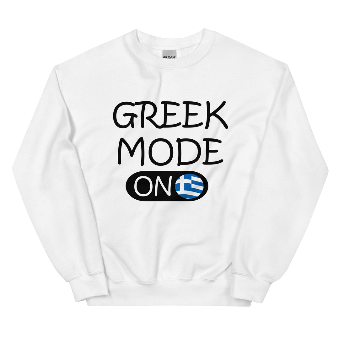 Greek Mode on Unisex Sweatshirt