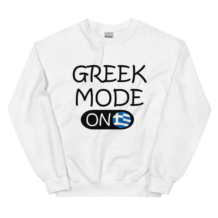 Greek Mode on Unisex Sweatshirt