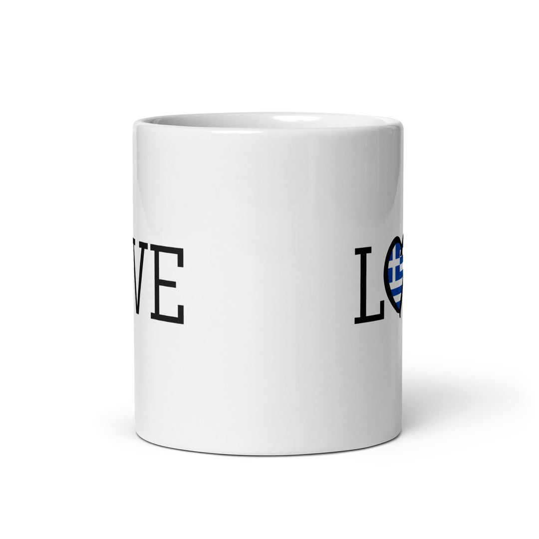 Love - White glossy mug