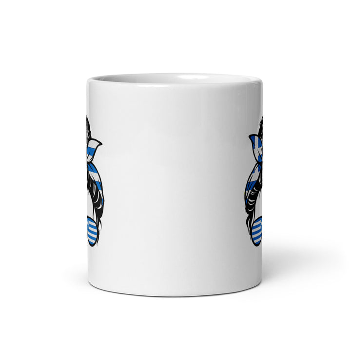 Greek Girl - White glossy mug