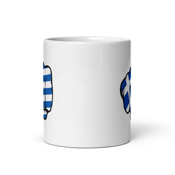 Greek Punch - White glossy mug