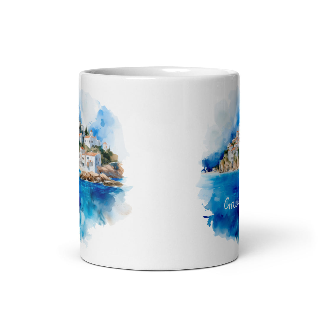 Greece - White glossy mug