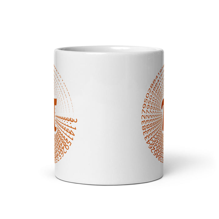 Pi White glossy mug