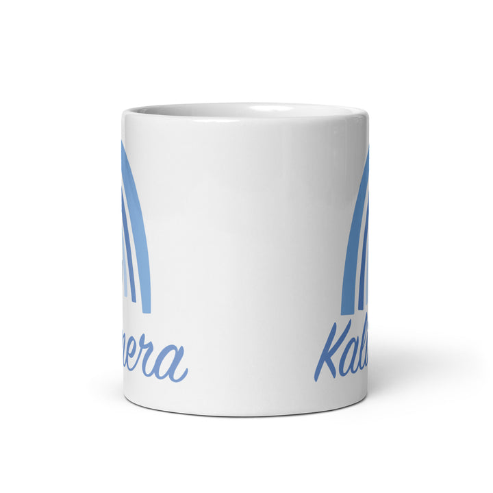 Kalimera Blue White glossy mug