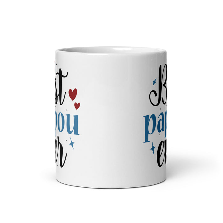 Best Pappou Ever White glossy mug