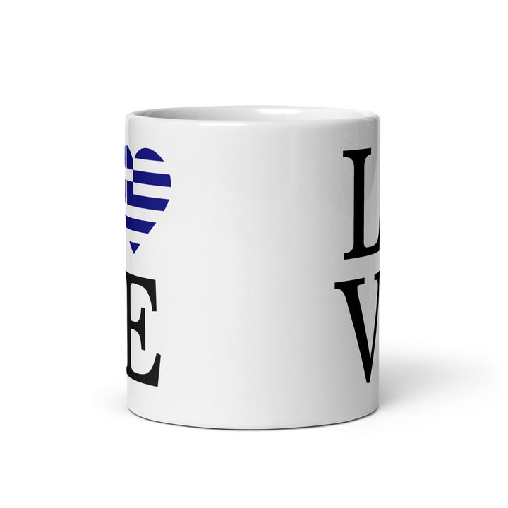 Love White glossy mug