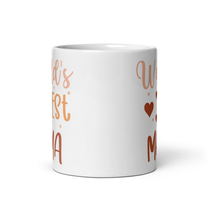 World's Best Mama White glossy mug