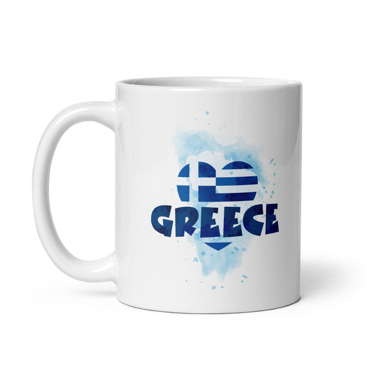 Greece - White glossy mug