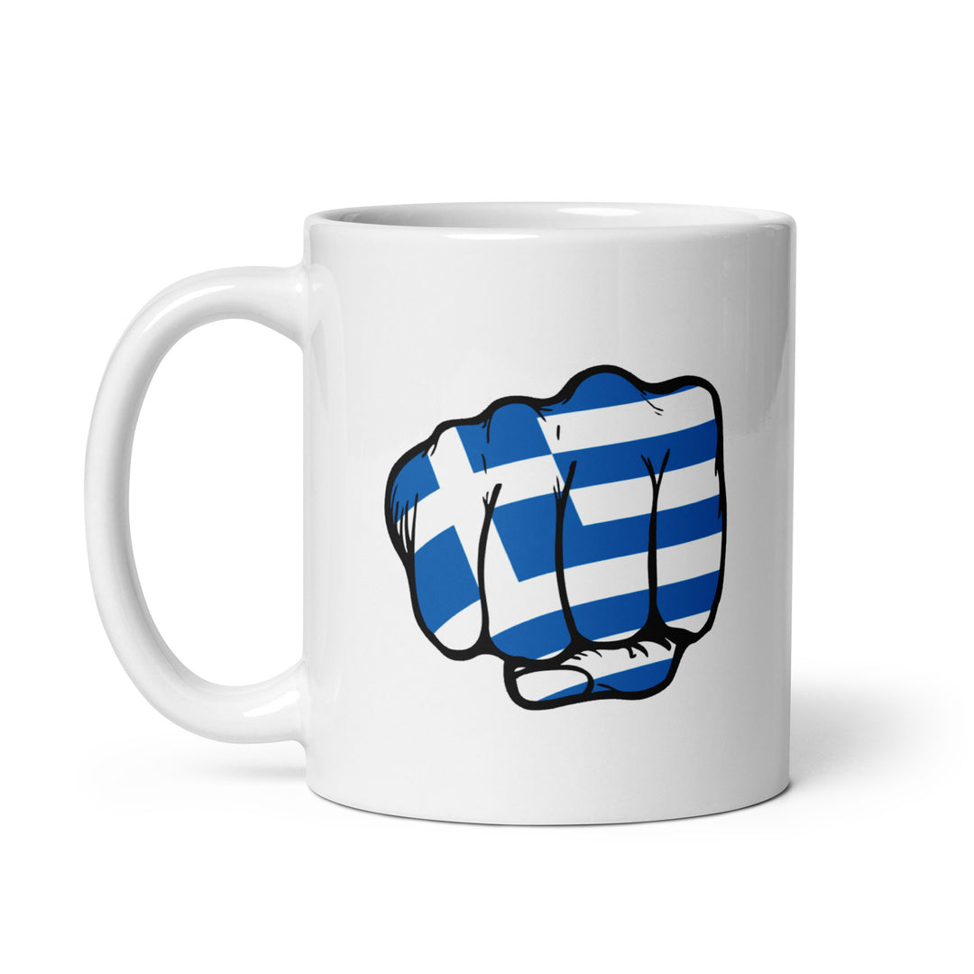 Greek Punch - White glossy mug