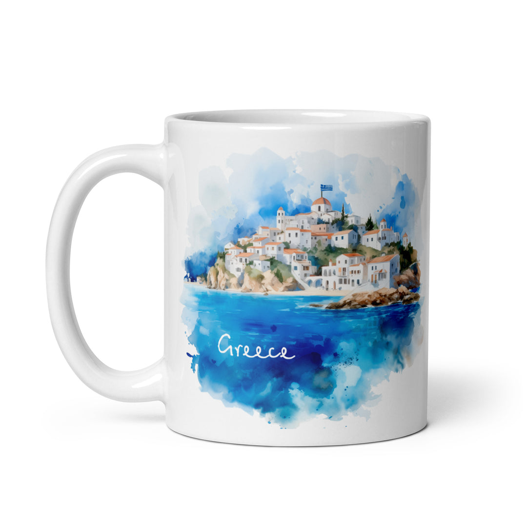 Greece - White glossy mug