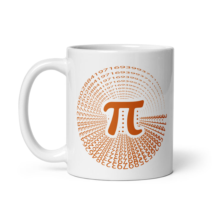 Pi White glossy mug