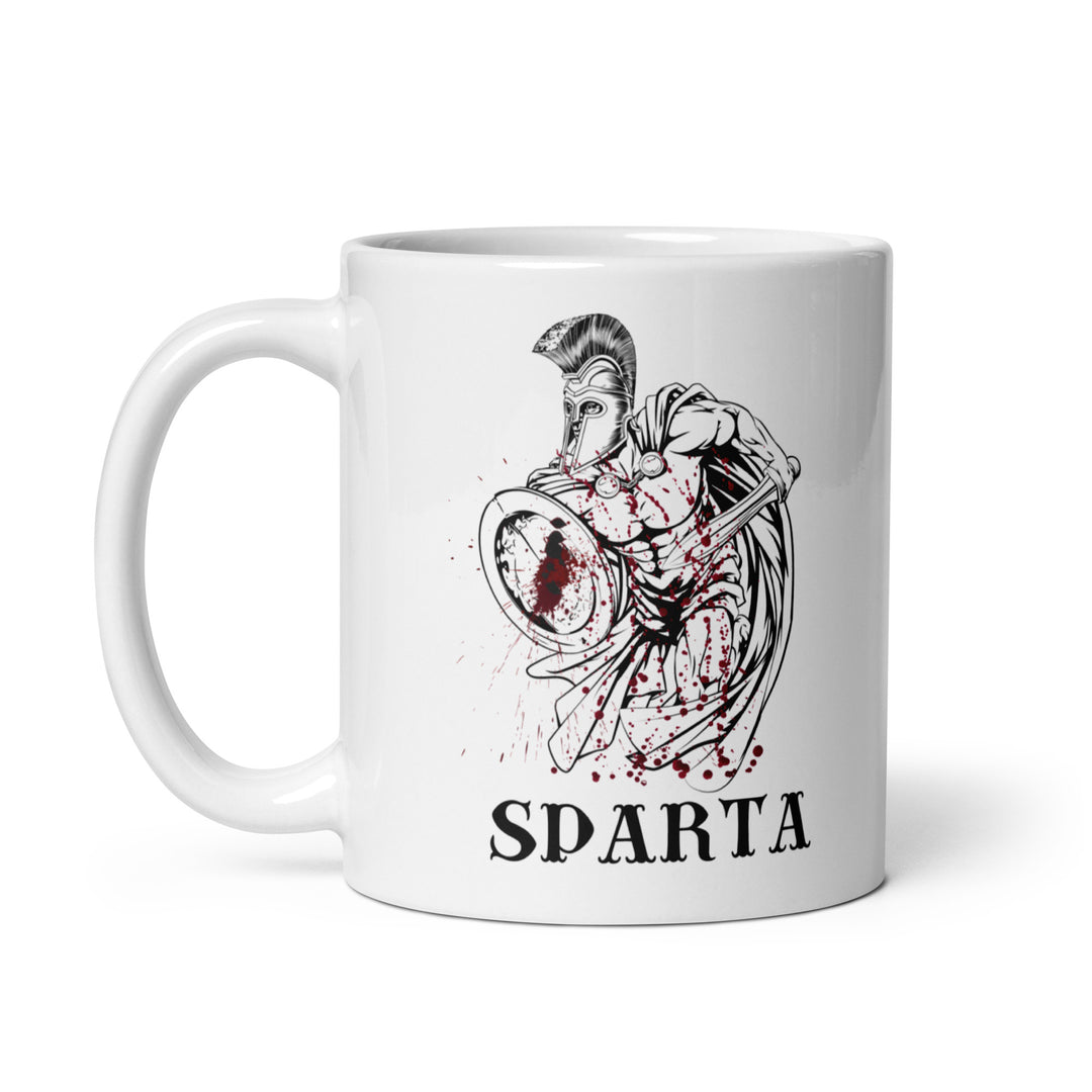 Spartan White glossy mug