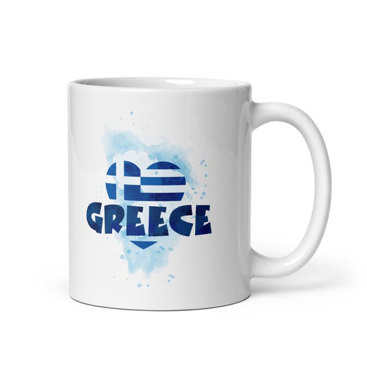 Greece - White glossy mug