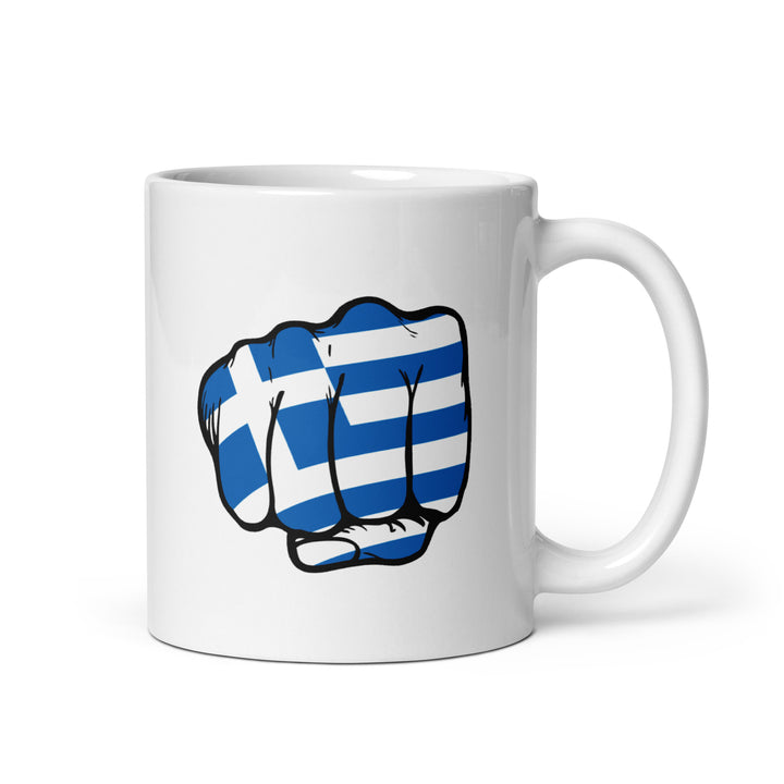 Greek Punch - White glossy mug