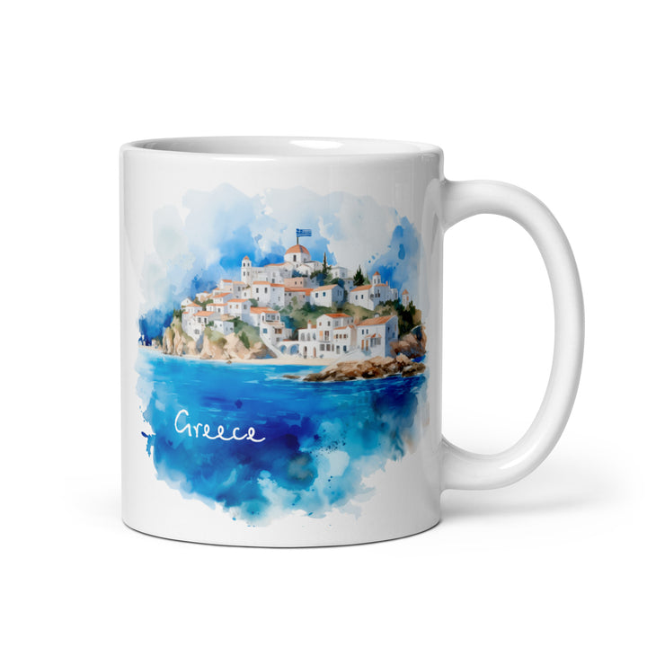 Greece - White glossy mug