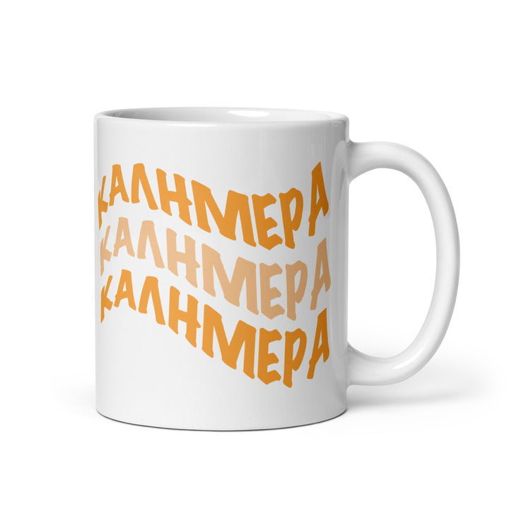 Kalimera Gr White glossy mug