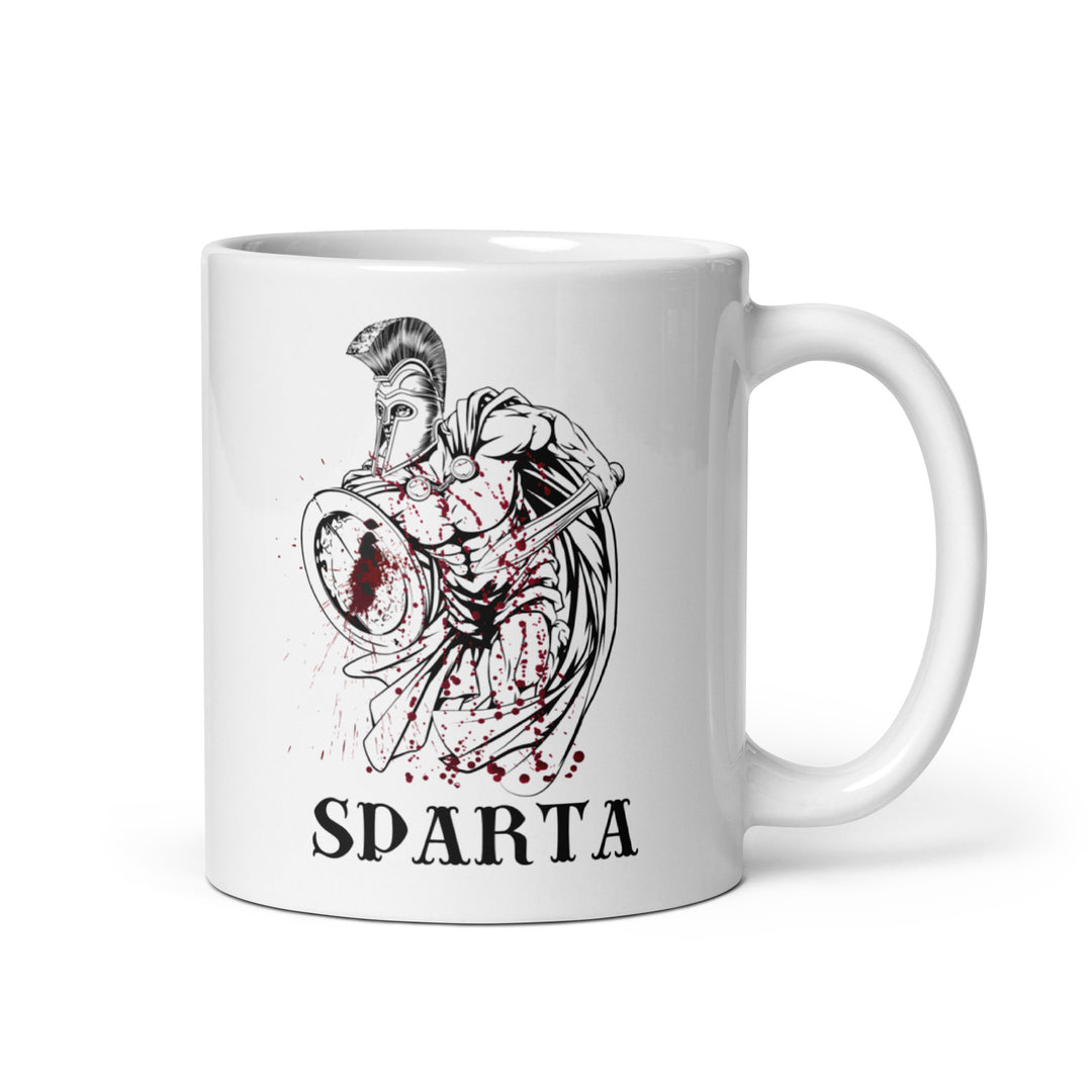 Spartan White glossy mug