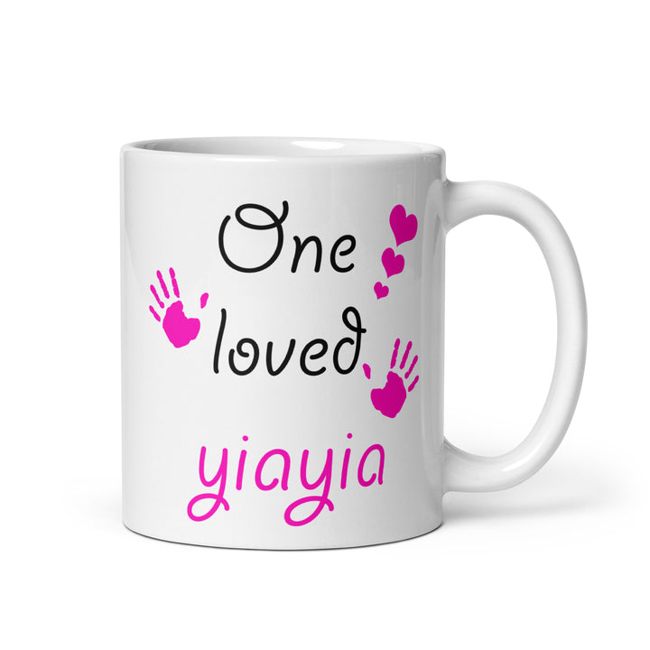 One Loved Yiayia - White glossy mug