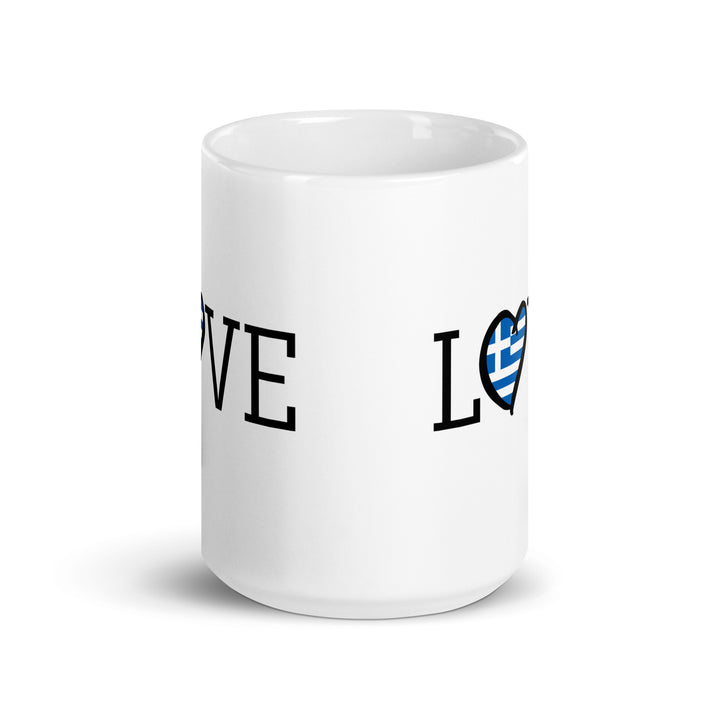 Love - White glossy mug