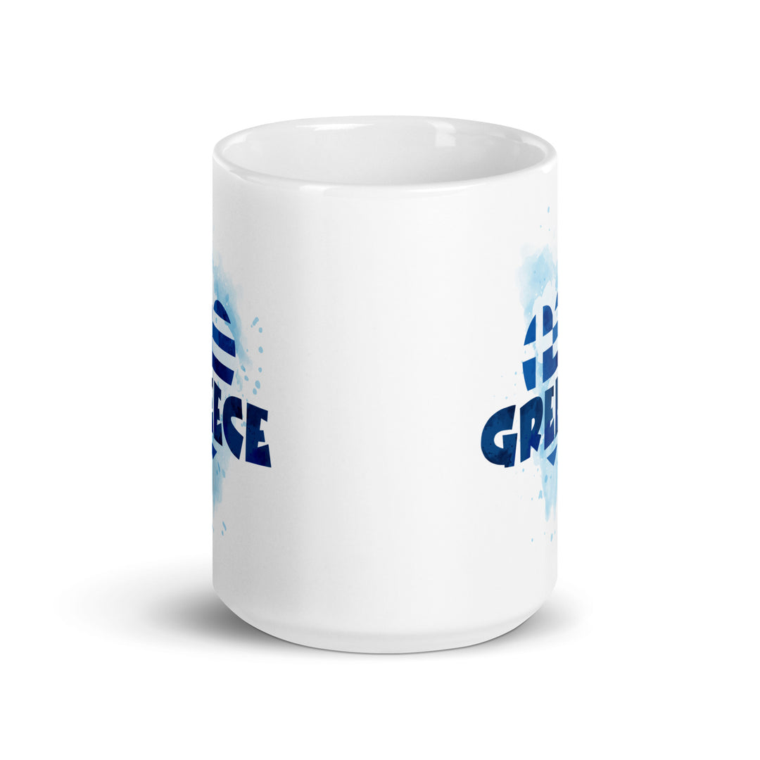 Greece - White glossy mug