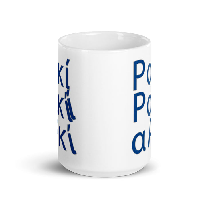 Raki White glossy mug