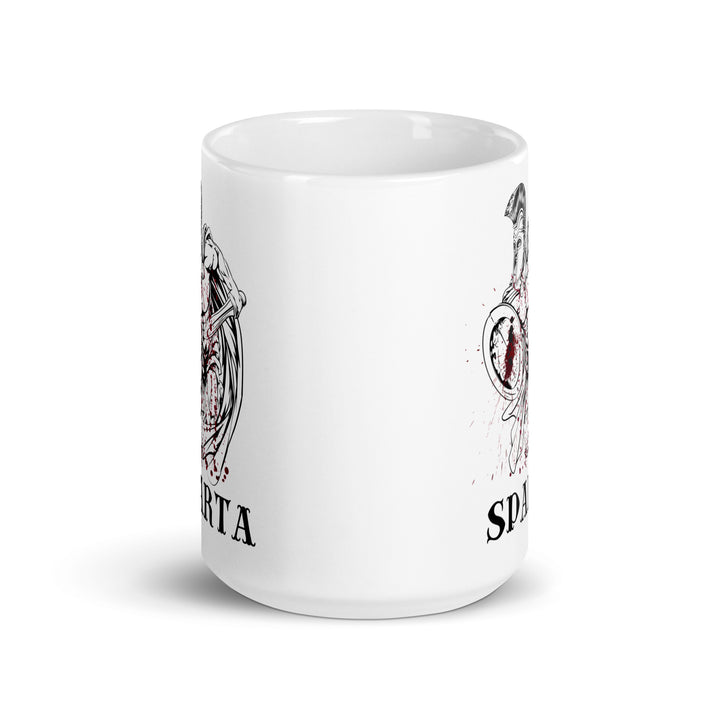 Spartan White glossy mug