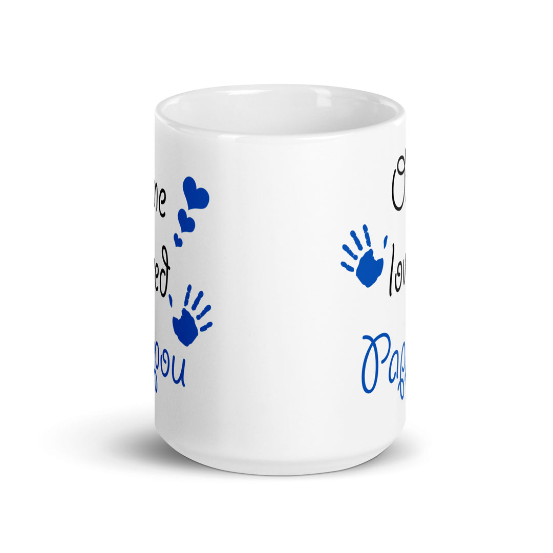 One Loved Pappou - White glossy mug